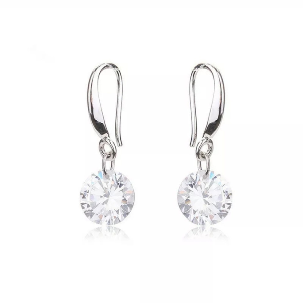 Dangle Drop Earrings - Cubic Zirconia - Jewelry - Picture 2 of 2